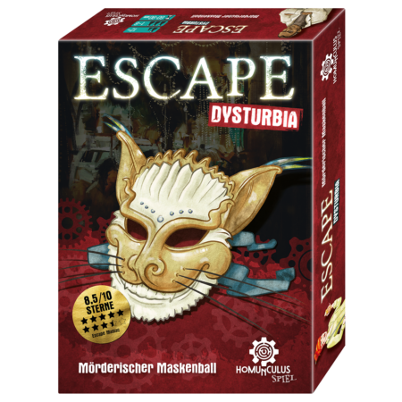 Escape Dysturbia: Mörderischer Maskenball | Escape Game Brettspiel